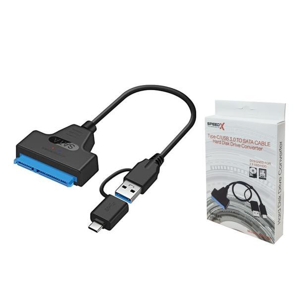2 In 1 USB And Type-C To Sata 3.0 Cable