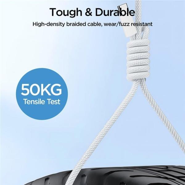S-A45 Ben Series Braided 60W Fast Charging Data Cable (type-c To Type-c) 1m-white