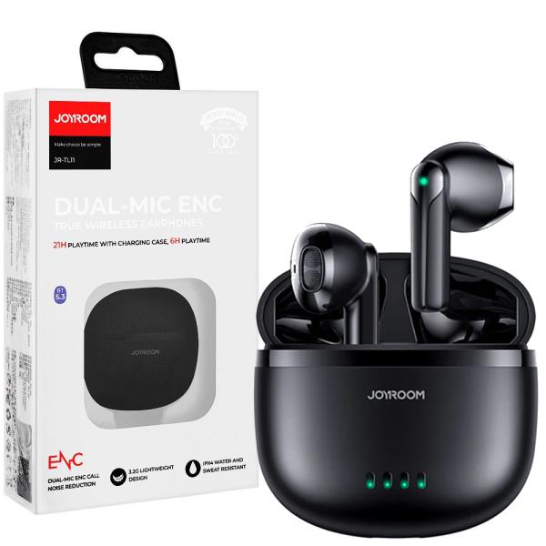 Joyroom Jr-tl11 Dual-mic Enc True Wireless Earphones Black