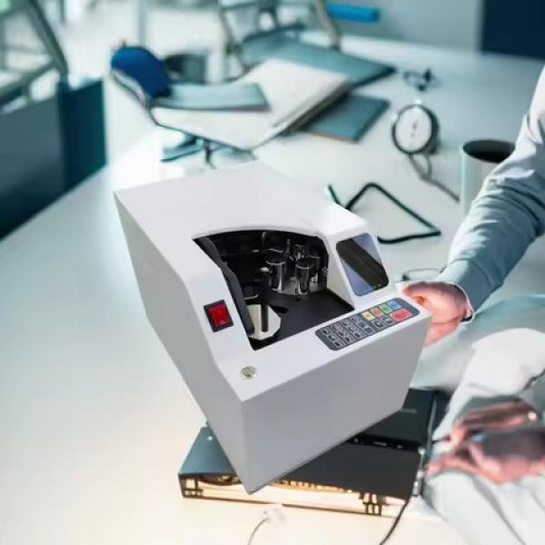 S129 Desktop Vacuum Banknote Counter With Customer Display High Speed Cash Counting Machine