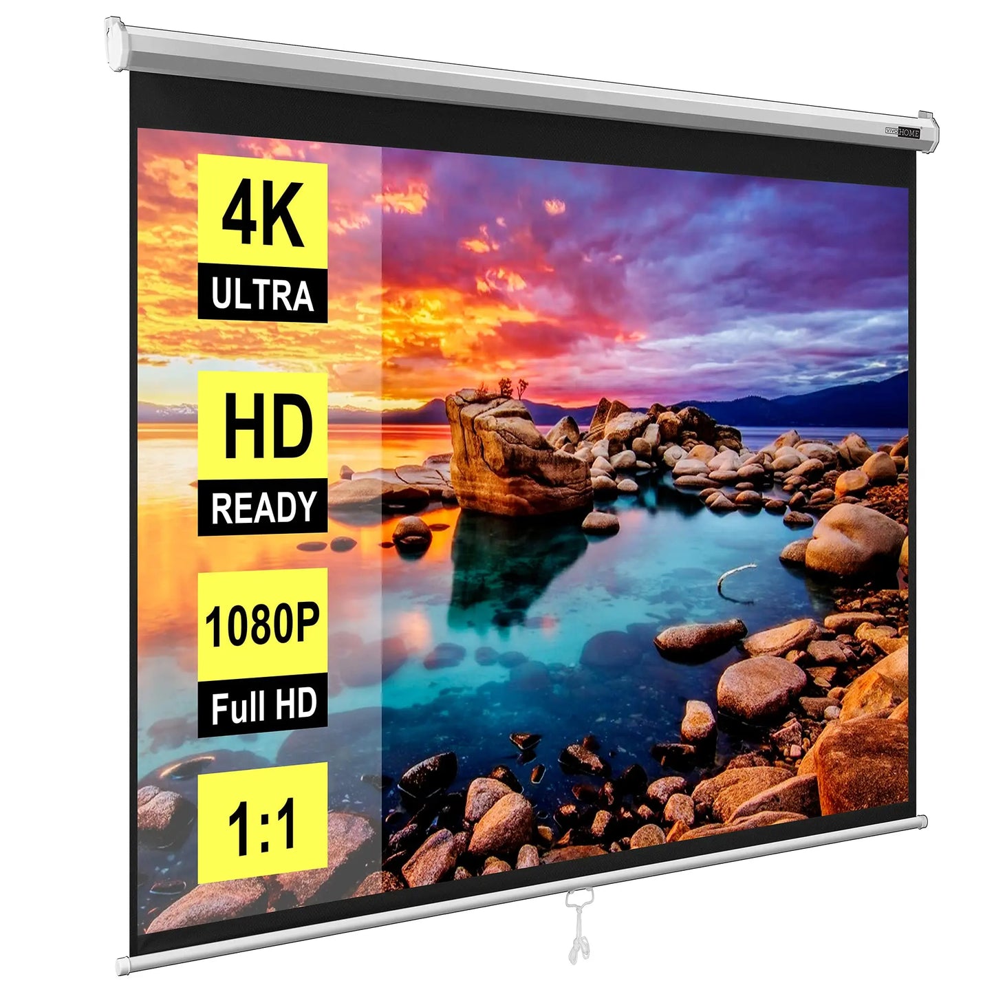 Hypermartz™ Projector Screen 6x6 Feet – Best Price in Pakistan | HD, Portable & Durable Hypermartz