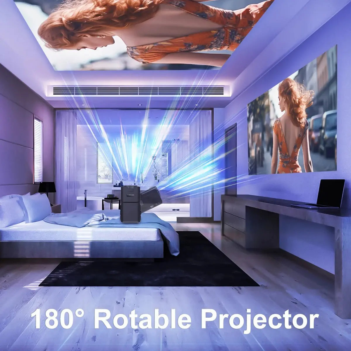clarity x Projector 180 degree rotatable