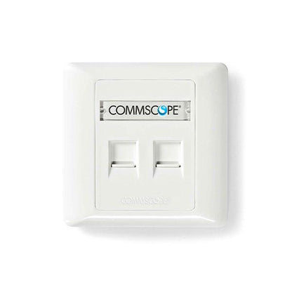 Commscope 2 Port CAT6 Face Plate Netwotking Socket