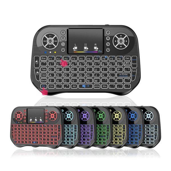 Speedx I10 Mini Wireless+bluetooth Touchpad 7 Color Backlit Light 2.4g