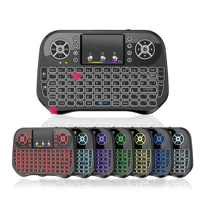 Speedx I10 Mini Wireless+bluetooth Touchpad 7 Color Backlit Light 2.4g