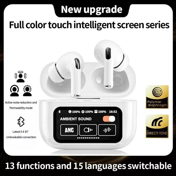 White New A9 Pro Apple Airpods Anc/enc Zhongkelqnxun Noise Reduction T