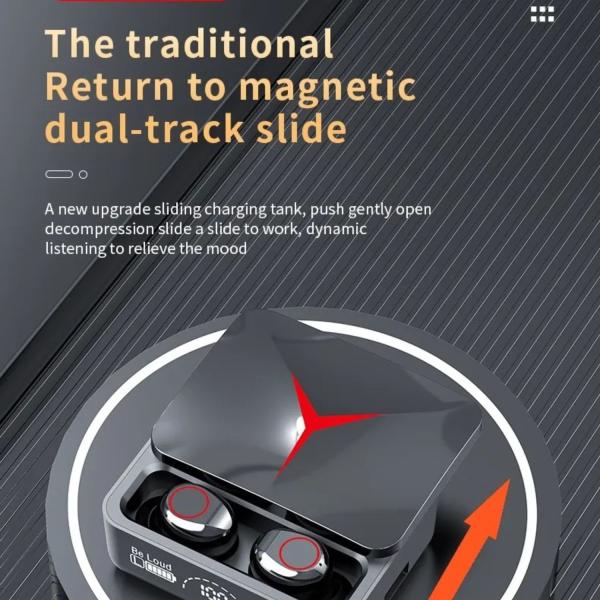 M90 Pro Earbuds Tws Bluetooth 5.2 Headphones Touch Control Earphones L
