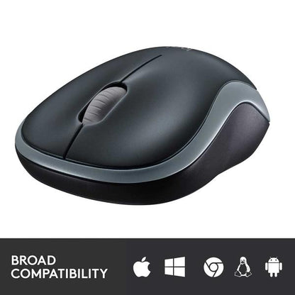 Logitech M185 Wireless Mouse, 2.4ghz With Usb Mini Receiver