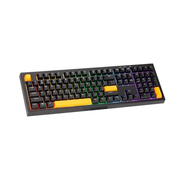Xtrike Me KB-512 Bk 108 Key Wired Mechanical Feel USB-C Keyboard Black