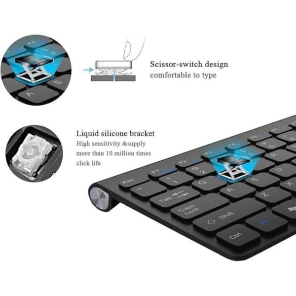 KM908 Wireless Keyboard And Mouse Combo