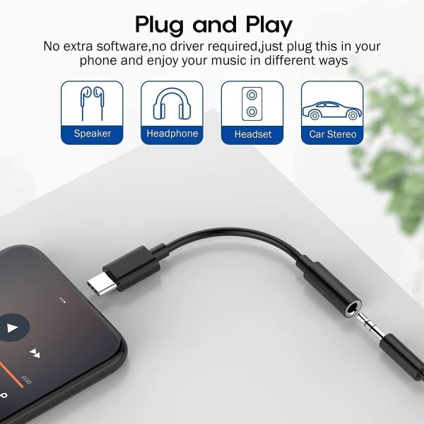 USB Type-C To 3.5 Mm Headphone Jack Adapter