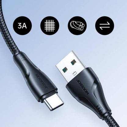 Joyroom S-A11 Surpass Series 3a Usb-a To Type-C Fast Charging Data Cable 1.2m-black