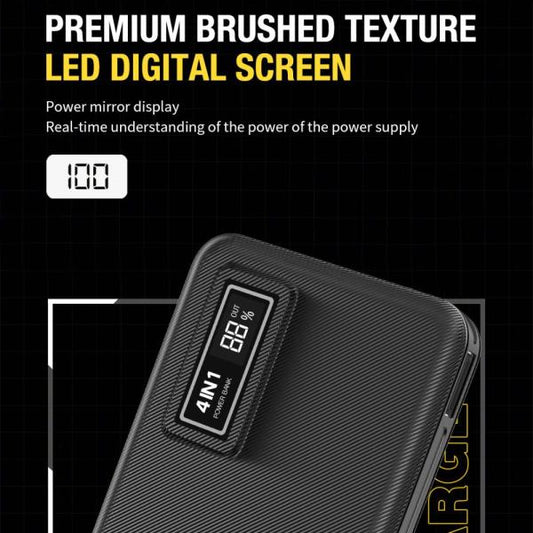 Aspor A300 Power Bank Original 10000mah Li-polymer Battery 4 In1 Power