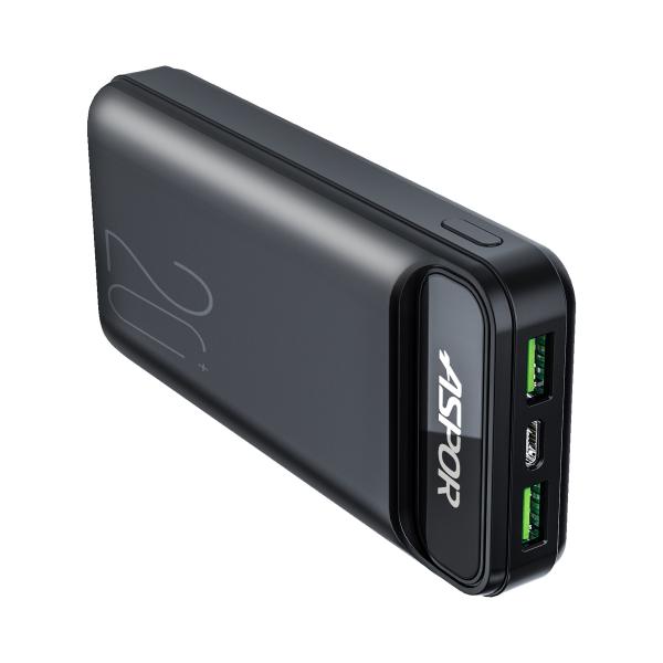 Aspor A396 Pd 20000mah 22.5w Fast Charging Power Bank