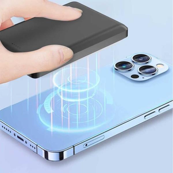 Aspor A382 Wireless Magnetic Portable Mini 10000mah, 37wh Wireless Power Bank