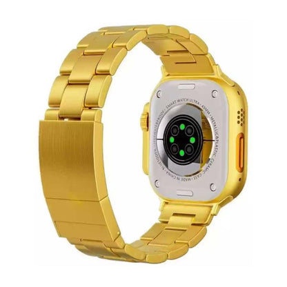 C9 Ultra Max Gold Edition Color Smartwatch 2.1 Inch Screen With Hryfin