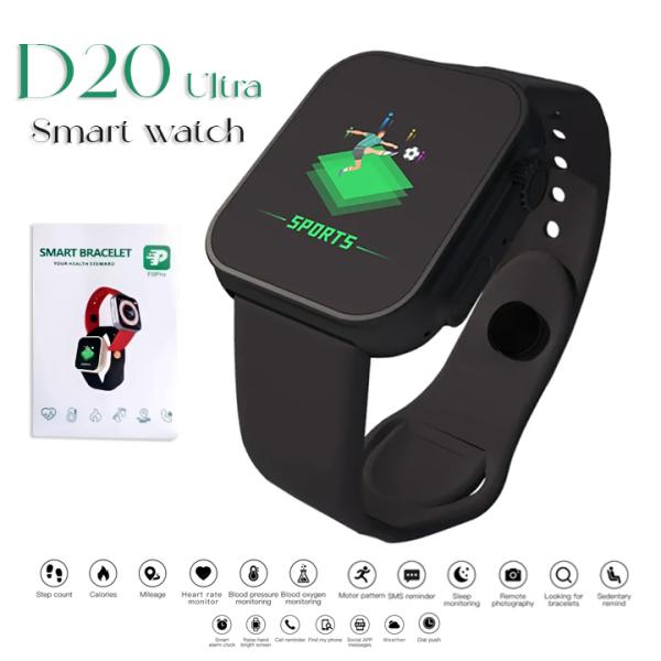 D20 Ultra Fitness Bracelet Blood Pressure Bluetooth Heart Rate Monitor
