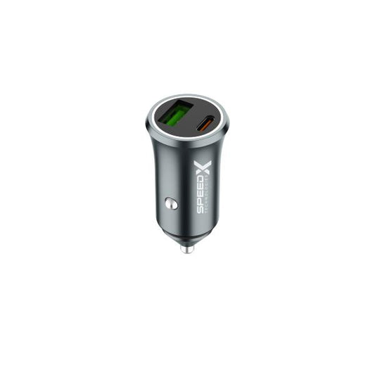 SX-C40 Pro 48W Dual Port Fast Car Charger With USB-C To USB-C Cable