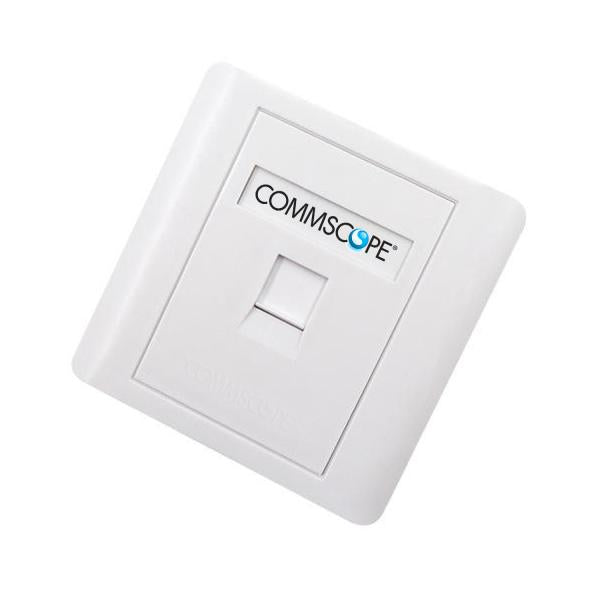 Commscope 1 Port CAT6 Face Plate Netwotking Socket