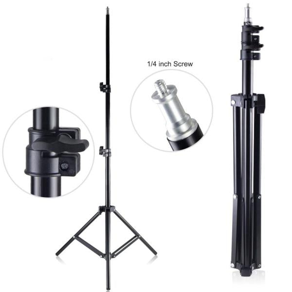 210cm Selfie Ring Light Portable Tripod Stand Fit For Live Photo Studio