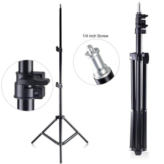 210cm Selfie Ring Light Portable Tripod Stand Fit For Live Photo Studio