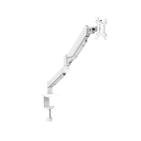 Xtriek-me HT-20 Heavy Duty Adjustable Desk Mount Single Monitor Arm White