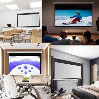Projector Screen 100 Inch Manual 7x5 Feet 4:3mw (fine Quality)