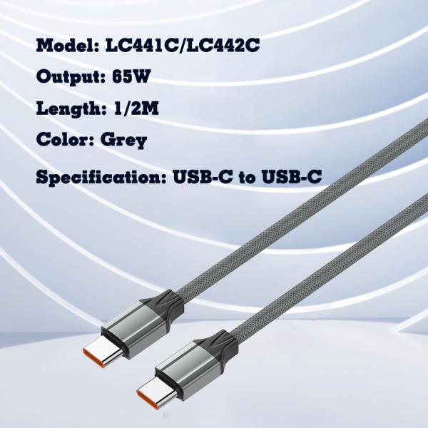 Ldnio LC441C Original 65W Fast Charging Type-C To Type-C Data Cable