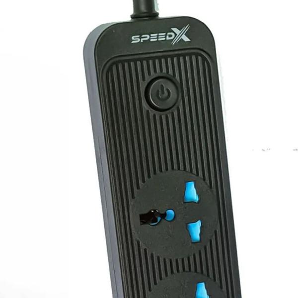 504pu Speed-x Premium Portable Power Strip 5socket+2usb Port+2 Type C