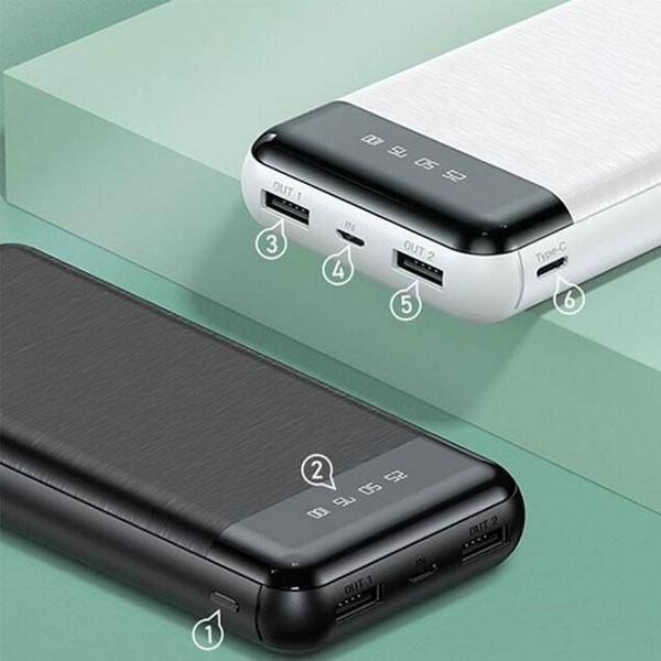 Remax Wk Power Bank 20000mah Wp-163 Black