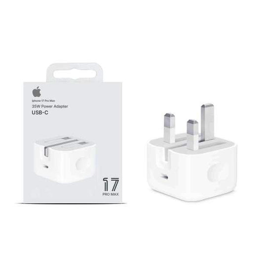 Iphone 17 Pro Max 35W (original Watt) Uk Pin USB-C Power Adapter