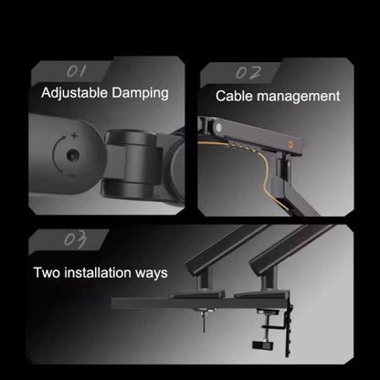 Nb A5C Ergonomic Mechanical Spring Dual Monitor Arm (17-32 Inch)