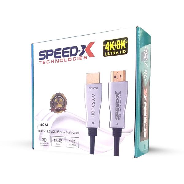 Speed-x 10m Fiber Hdmi Cable 2.0/2.1 Aoc(active Optical Cable) 30awg C