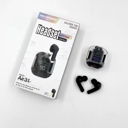 Air 31 Tws Original With Big Packing Transparent Earbuds Bluetooth 5.3
