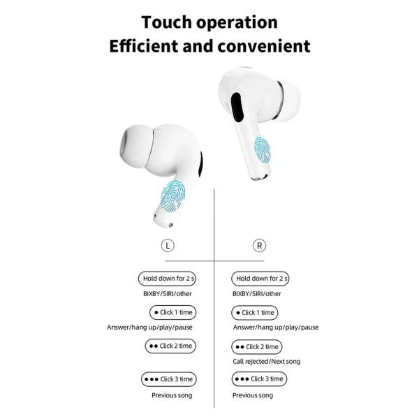 White New A9 Pro Apple Airpods Anc/enc Zhongkelqnxun Noise Reduction T