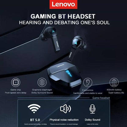Lenovo Hq08 True Wireless Gaming Earbuds