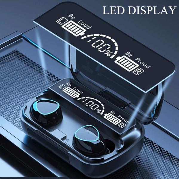 M10 Wireless Earbuds Bluetooth Earphones Noise Cancellation Hifi Qual