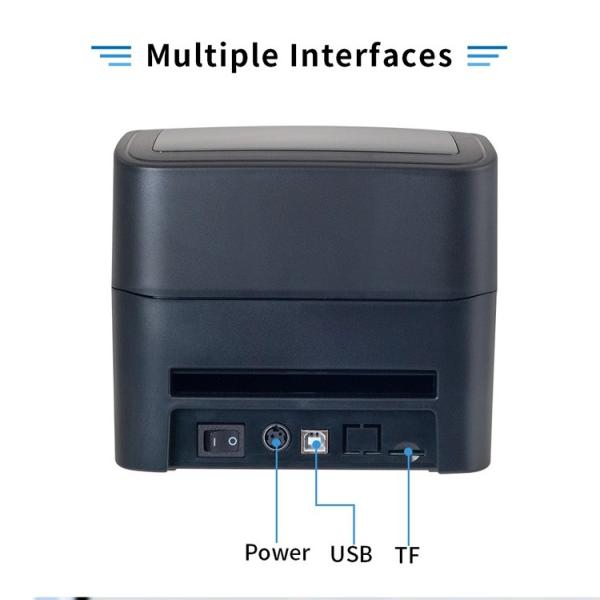 SP-700U 4 Inch Thermal Receipt And Label Printer With USB Interfac,152mm/s Printing Speed Black Colour