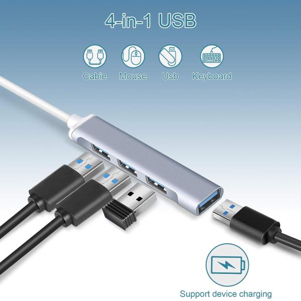 (sp-u42) 4 Port USB Hub 3.0 Aluminum Alloy Ultra Slim