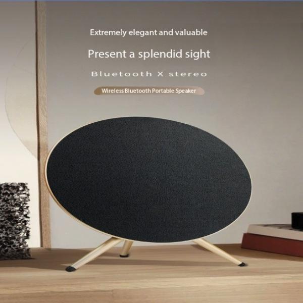 LP18 Ufo Audio Space Wireless Bluetooth Loud Volume Home Theater Speaker Black Gold