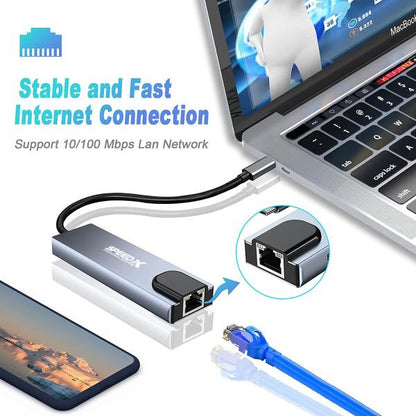 Speedx (sp-tc501) 5 In 1 Multi-port Type C 4k Hdmi Usb 3.0 Converter G