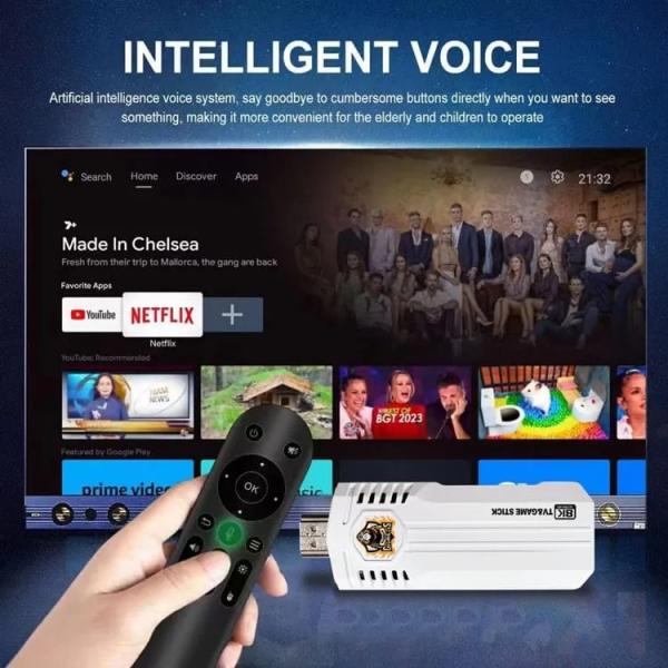 K8 Pro 40000+ Games 8k Hd Tv Classic Game Stick Android12.1 With Conso