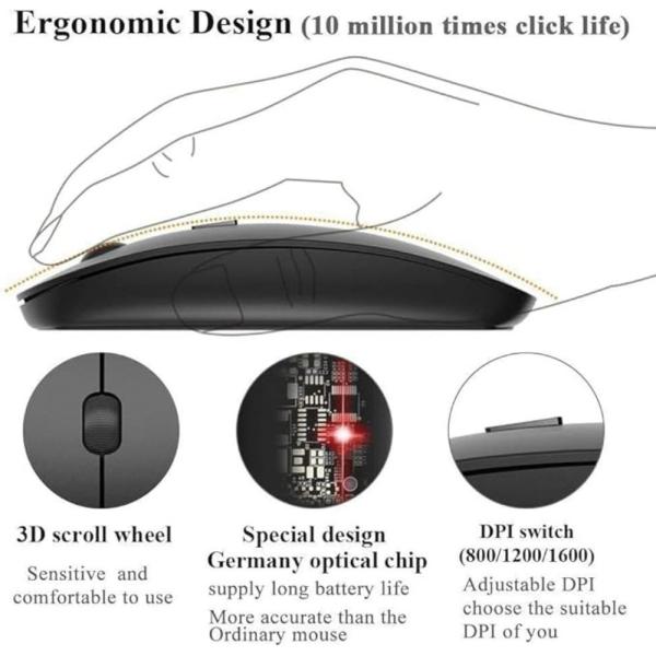 KM908 Wireless Keyboard And Mouse Combo