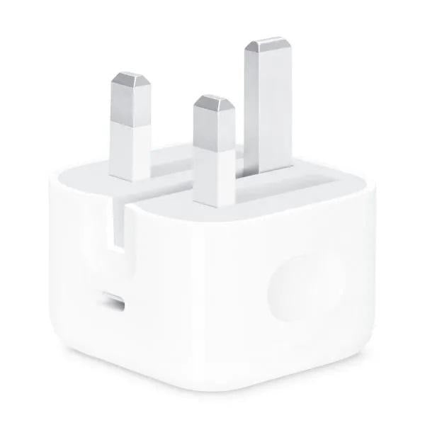Iphone Usb-c Pd 20w Power Adapter Charger 3 Pin (uk Pin)