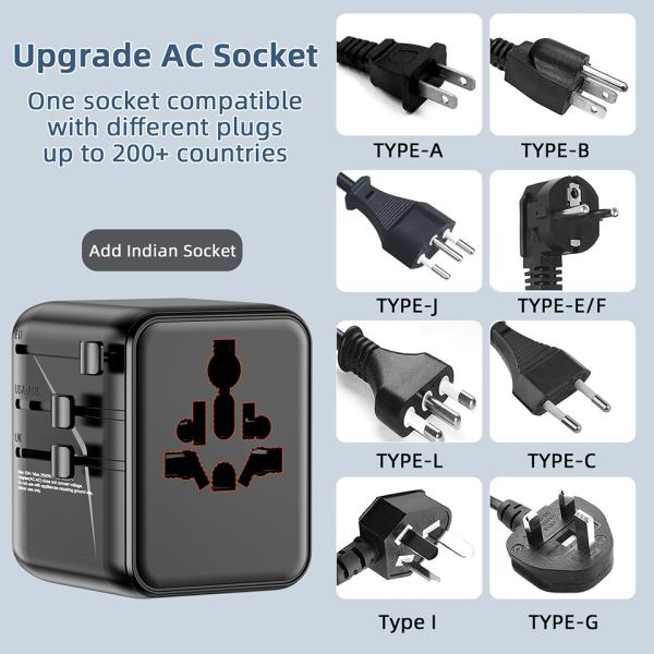 SP-TCW02 25W GaN Iii Universal Travel Adapter