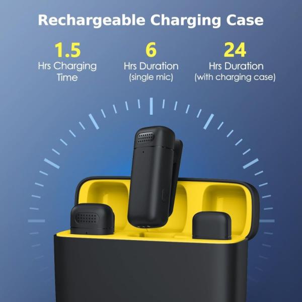 K13 Type-C ANC Dual Wireless Lavalier Microphone