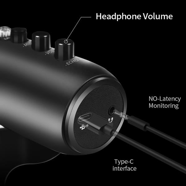 Jmary MC-PW8 Professional USB Microphone For Podcasting With Noise Reduction