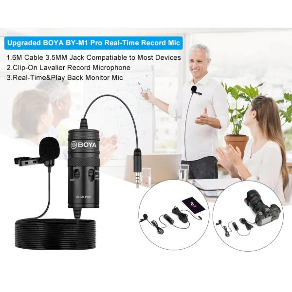 Boya By-m1 Original Professional Collar Microphone