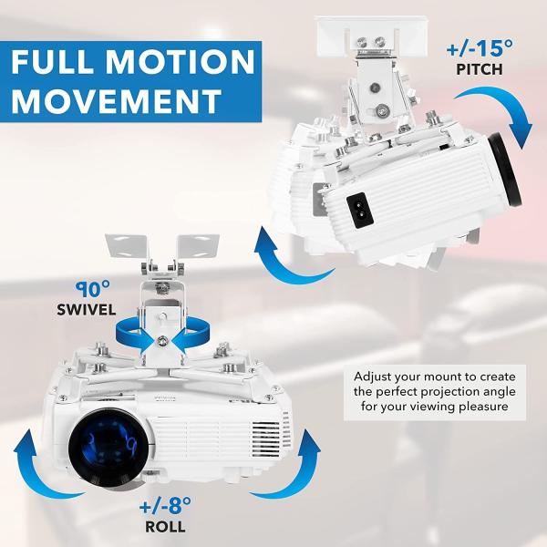Projector Ceiling Mount Kit Heavy Gauge (square Type) Stand 3.3feet 1m