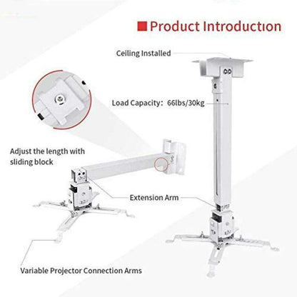 Projector Ceiling Mount Kit Heavy Gauge (square Type) Stand 4feet 1.2m